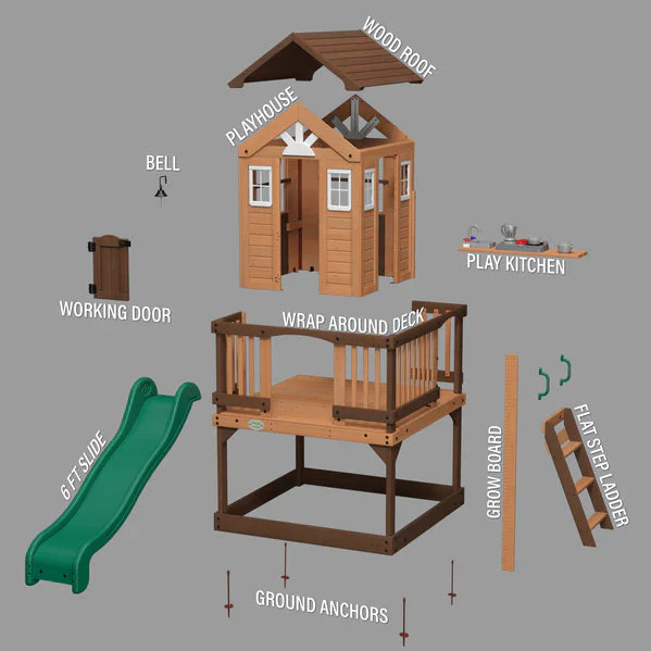 OUTDOOR - ECHO HEIGHT PLAYHOUSE 2102316 OUTDOOR - ECHO HEIGHT PLAYHOUSE 2102316
